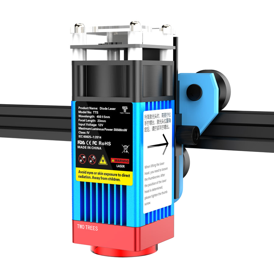 TWOTREES® TTS-55 Pro Laser Engraver Módulo Laser de 5,5 W Máquina