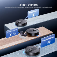 Proscenic Q8 MAX+ Smart Vacuum Cleaner Robot 3-in-1 System 8000Pa Strong Suction 360° LiDAR Navigation 3L Self Emptying Station Smart Mapping Voice Control with Alexa Google Home