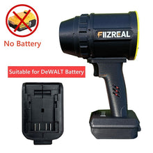 Fiizreal F-64 Portable High-Power Ducted Fan – 64mm Brushless Motor, 1800g+ Wind Force, Compatible with Milwaukee/DEWALT/Makita Batteries, Variable Speed Trigger
