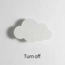 Touch-Control LED Cloud Shape Wall Lamp 3 Color Temperatures Adjustable Eye-Friendly Flicker-Free for Living Rooms & Bedrooms