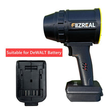Fiizreal F-64 Portable High-Power Ducted Fan – 64mm Brushless Motor, 1800g+ Wind Force, Compatible with Milwaukee/DEWALT/Makita Batteries, Variable Speed Trigger