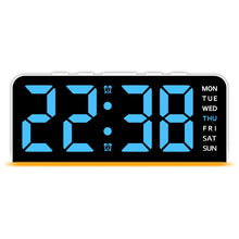 LED Digital Alarm Clock with Dual Alarms, Temperature Display, Mood Light & Adjustable Brightness – USB & Battery Powered Bedside Clock