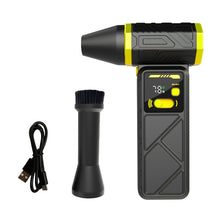 Fiizreal H28 High-Speed Brushless Turbo Blower – 8000mAh Dual Battery, 130,000RPM Typhoon Wind, Type-C Charging, Digital Display & Rotatable Nozzle