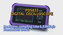 PDS833 Handheld Digital Osciloscope 1Mhz Analog Bandwidth 8.33MSa/s 800VPP 2.8inch Screen