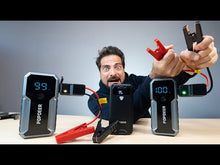 Popdeer PD-J01 20000mah 2500a carro ir para iniciantes 12v saída usb dupla display lcd para 8.0 gás/6.0l diesel